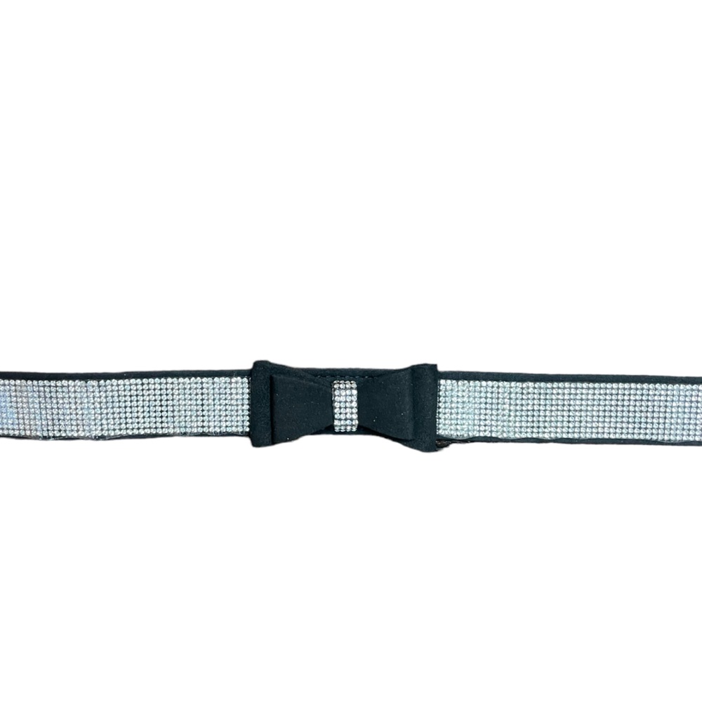 Teemerryca Adjustable Black Rhinestone Dog Collar Size XXL NWT